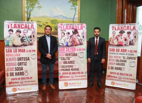 Develan carteles del serial taurino Tlaxcala Capital 2023 imagen 1