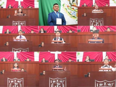 En el Congreso del Estado, se desarrolló el Décimo Quinto Parlamento Infantil 2024 imagen 1