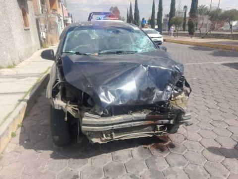 Atiende Policía de Huamantla accidente de tránsito con lesionado y detiene a responsable imagen 1