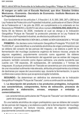 El Pulque de Tlaxcala es reconocido como producto de indicación geográfica imagen 2