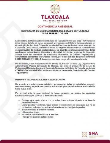 Emiten declaratoria ambiental en Huamantla