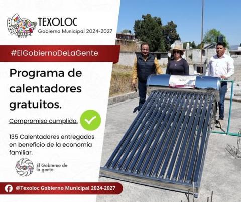 135 Calentadores Solares Entregados En San Damián Texóloc