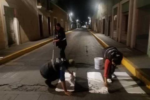 Cuadrillas Municipales realizan labores nocturnas para mejorar la imagen urbana en la capital imagen 1