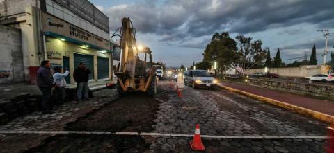 Atiende CAPAMH fuga de agua en boulevard cuamanco para garantizar el suministro imagen 3