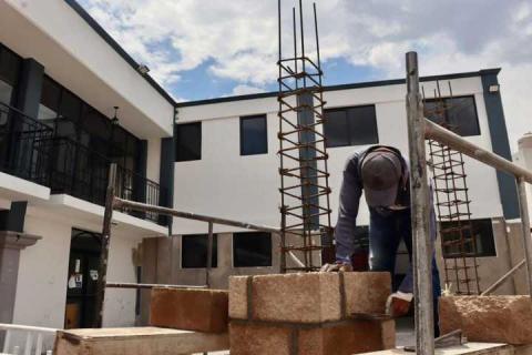 Así avanza la construcción de la Unidad Básica de Rehabilitación en Totolac