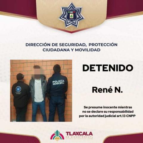 Policía Municipal aprehende a sujeto con orden de captura en Hidalgo por homicidio