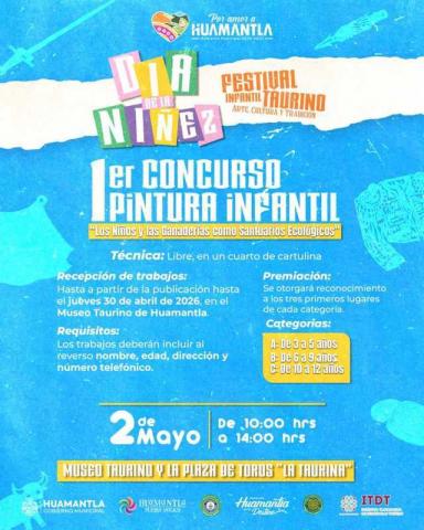 Gobierno Municipal lanza convocatoria para el 1er Concurso de Pintura Infantil