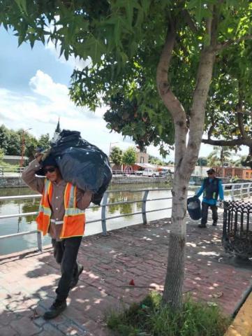 Jornada De Limpieza en Presa Y Calle Galeana en Huactzinco