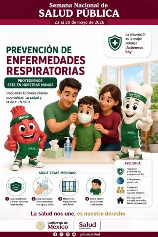 ¡Fuera gripas y tos! recomendaciones del gobierno de Tenancingo