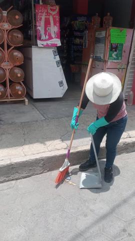 Mantenimiento y limpieza en Texoloc; Compromiso del Ayuntamiento