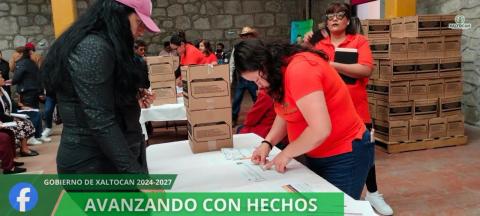 DIF Estatal y DIF Municipal continúan apoyando a las familias de Xaltocan
