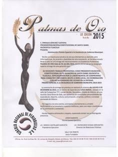 Hoy será galardonado alcalde de Xiloxoxtla con “Palmas de Oro” imagen 2