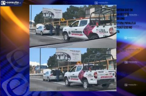 Policías hambreados de Apetatitlán buscan ingresos en tramos federales; una más de Azain