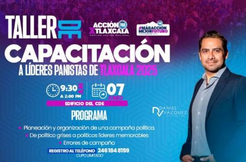 PAN Tlaxcala capacita a sus liderazgos: contrastar con estrategia, el nuevo reto del 2025