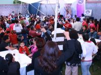 Mujeres y hombres comprometidos con la promoción del voto a favor de Justo Lozano Tovar, candidato del PAC a la presidencia municipal de Apizaco, impulsan la fuerza de una gran locomotora que nadie detiene para llevar al triunfo al abanderado del PAC este 7 de julio.